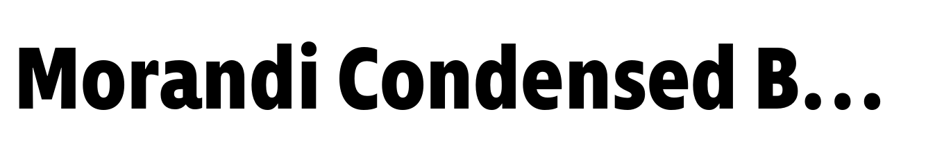 Morandi Condensed Bold